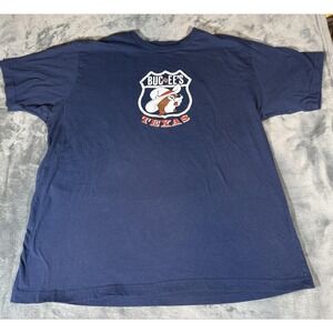 Buc-ee's Shirt Mens 2XL Blue Texas Map All Roads Lead To Buc-ee's Graphic Tee